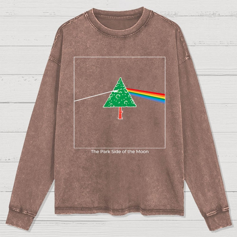 The Park Side of the Moon Washed Long Sleeve Tee