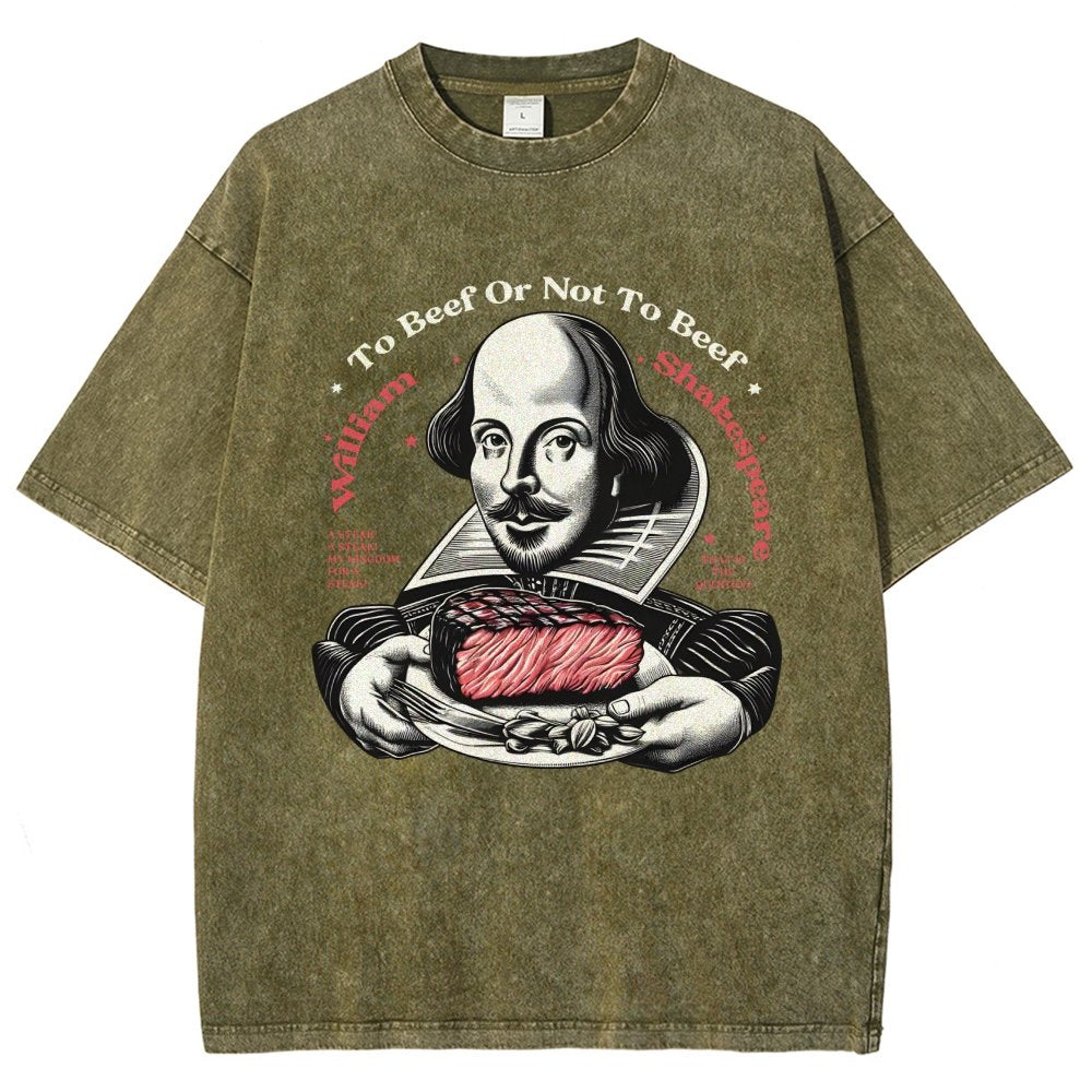 To Beef Or Not To Beef Vintage Distressed T-shirt