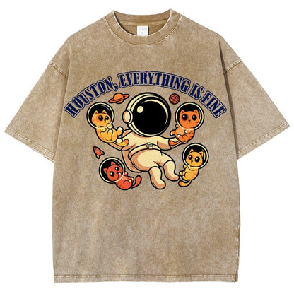 Houston Everything is Fine Vintage Distressed T-shirt