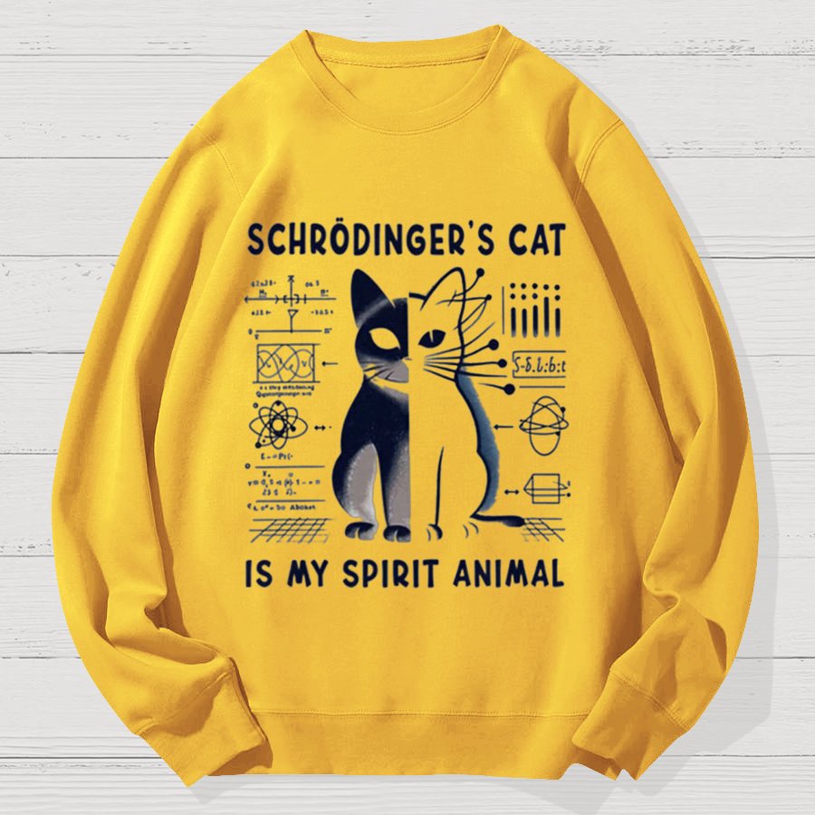 Schrodinger's Cat Geek Cotton Sweatshirt