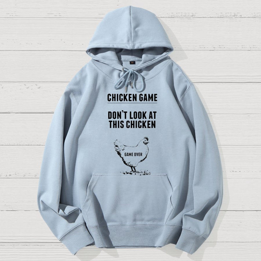 Chicken Game Nerd Geek Cotton Hoodie