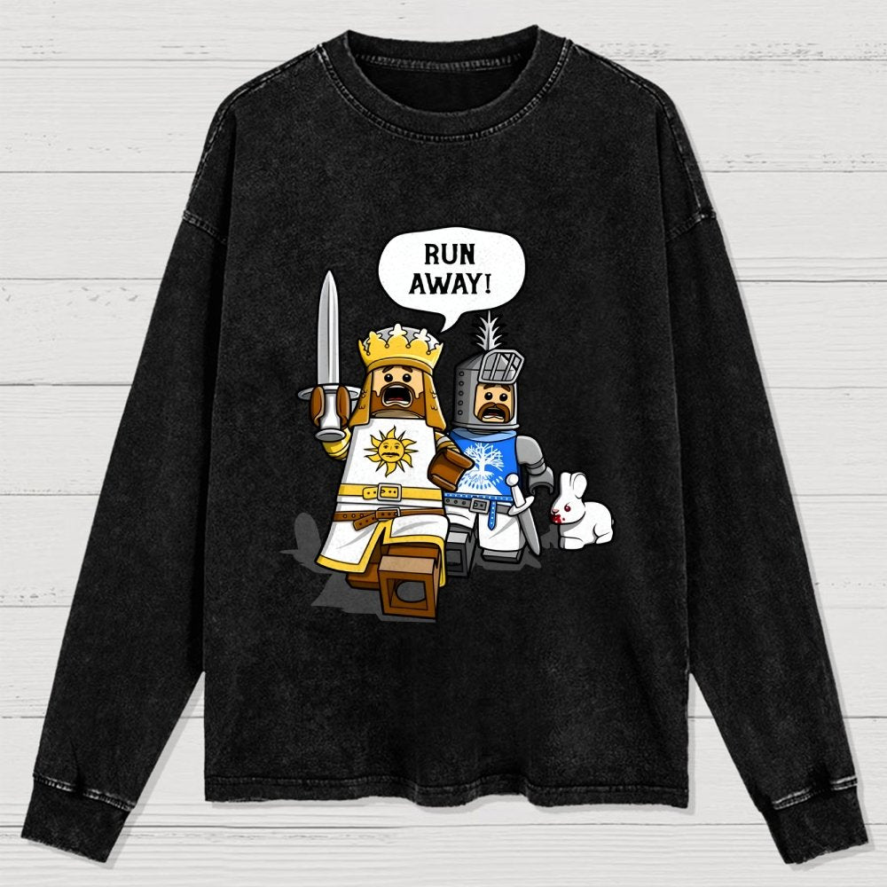 The Cowardly King Washed Long Sleeve Tee