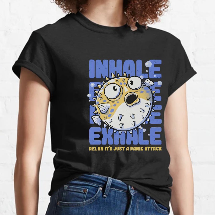 Just a Panic Attack - Funny Fish Sarcasm Geeky T-Shirt