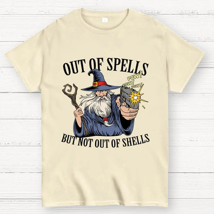 Out of Spells but Not Out of Shells Unisex Geek T-Shirt