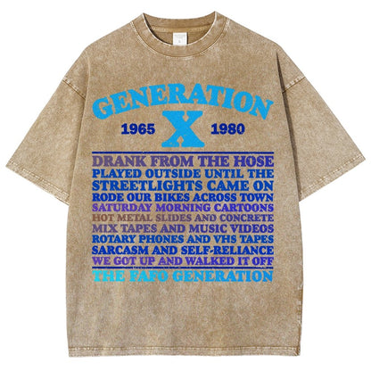 GenX Summer Day Vintage Distressed T-shirt