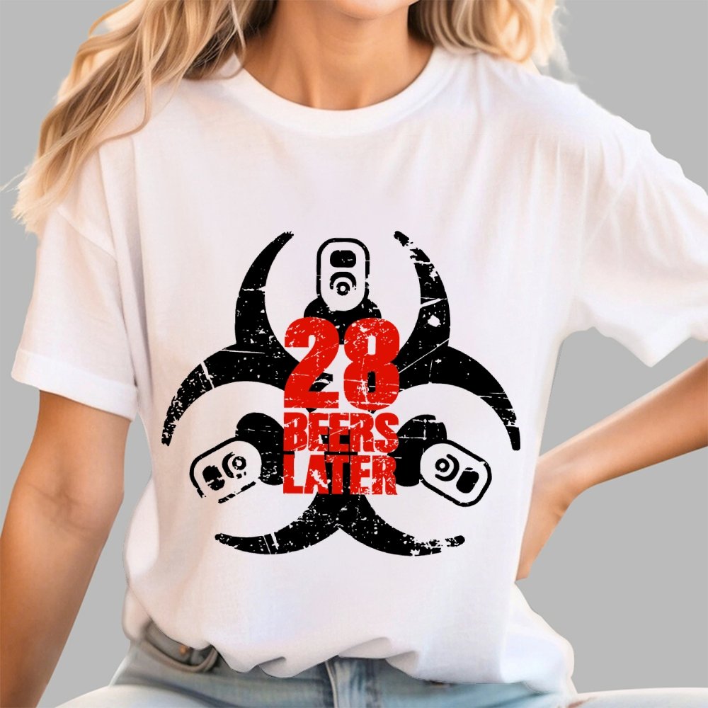 28 beers later Geek T-Shirt
