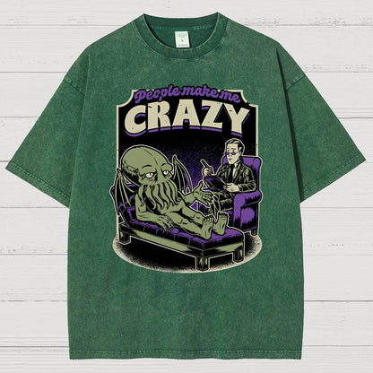 Lovecraft Cthulhu Therapy Vintage Distressed T-shirt