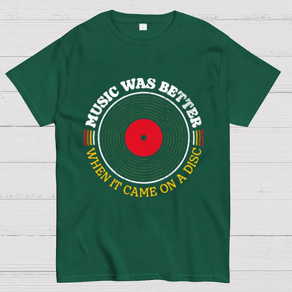Music Was Better on a Disc Unisex Geek T-Shirt