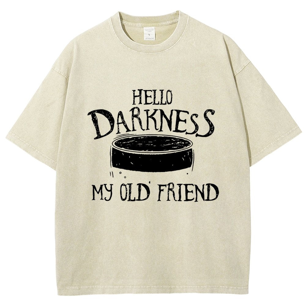 Hello Darkness Brew Vintage Distressed T-shirt