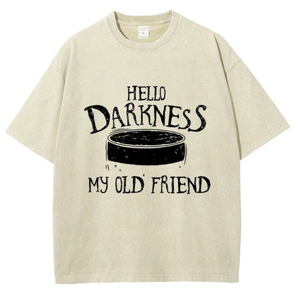 Hello Darkness Brew Vintage Distressed T-shirt
