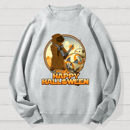 Happy Halloween Geek Cotton Sweatshirt