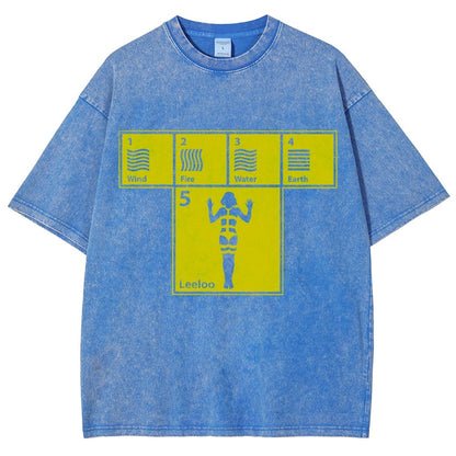 Five Elements Vintage Distressed T-shirt