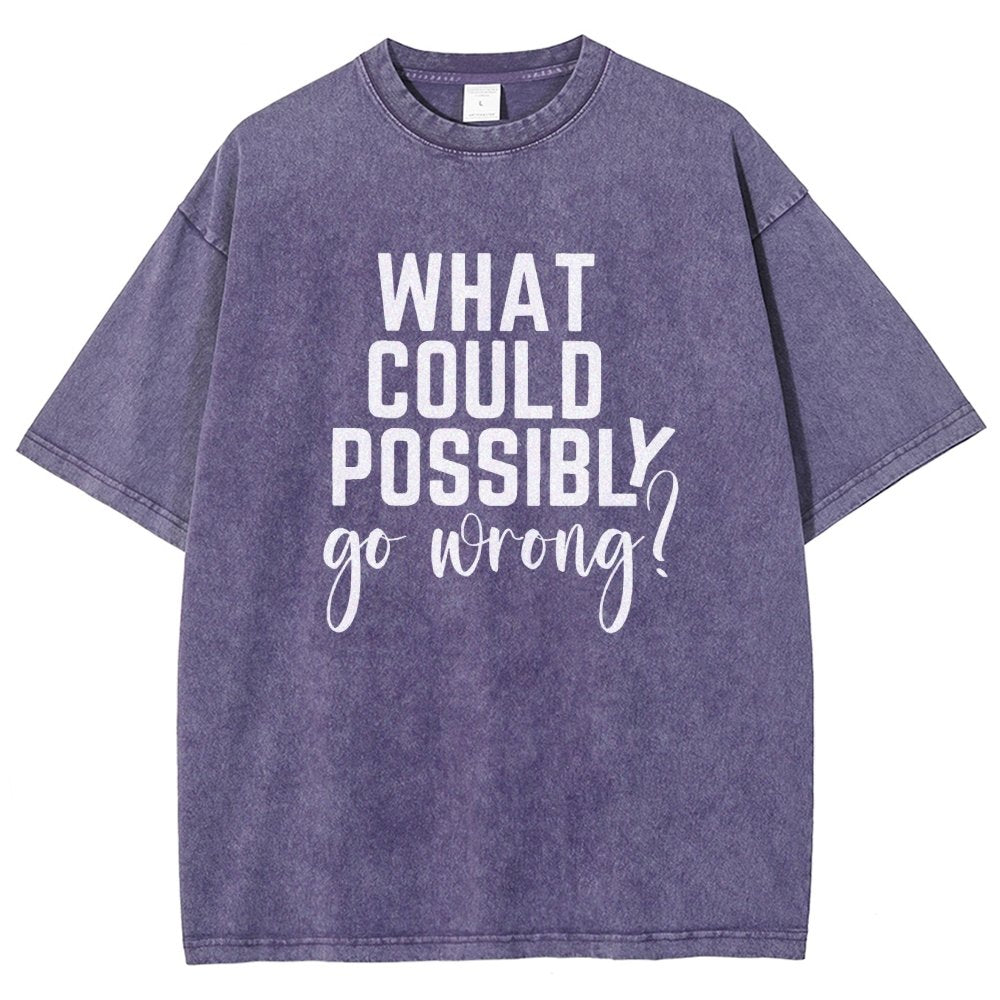 What Could Possibly Go Wrong Vintage Distressed T-shirt