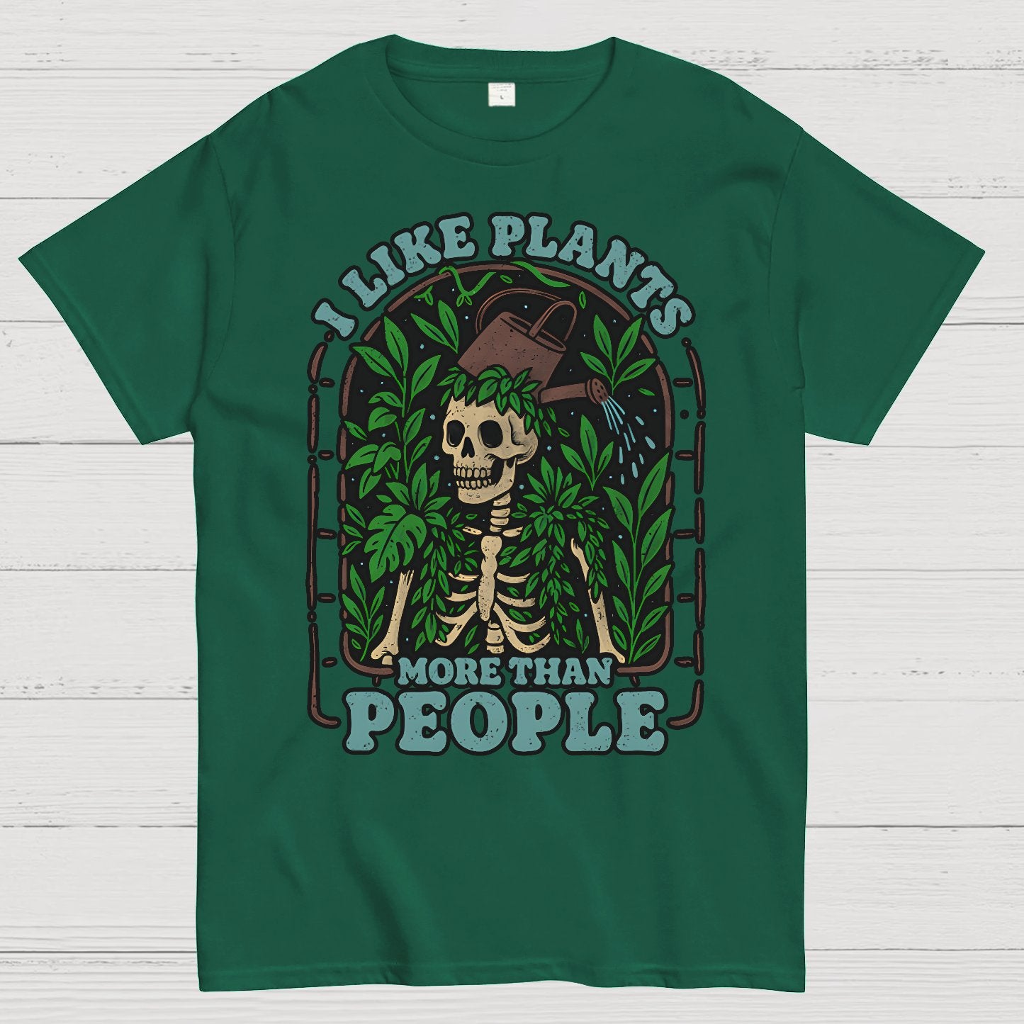 I Like Plants More Than People Geek T-Shirt