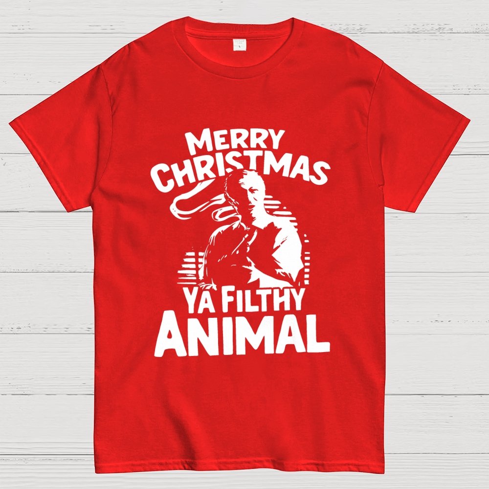 Merry Christmas Ya Filthy Animal Geek T-Shirt