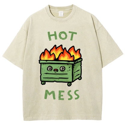 Hot Mess Vintage Distressed T-shirt