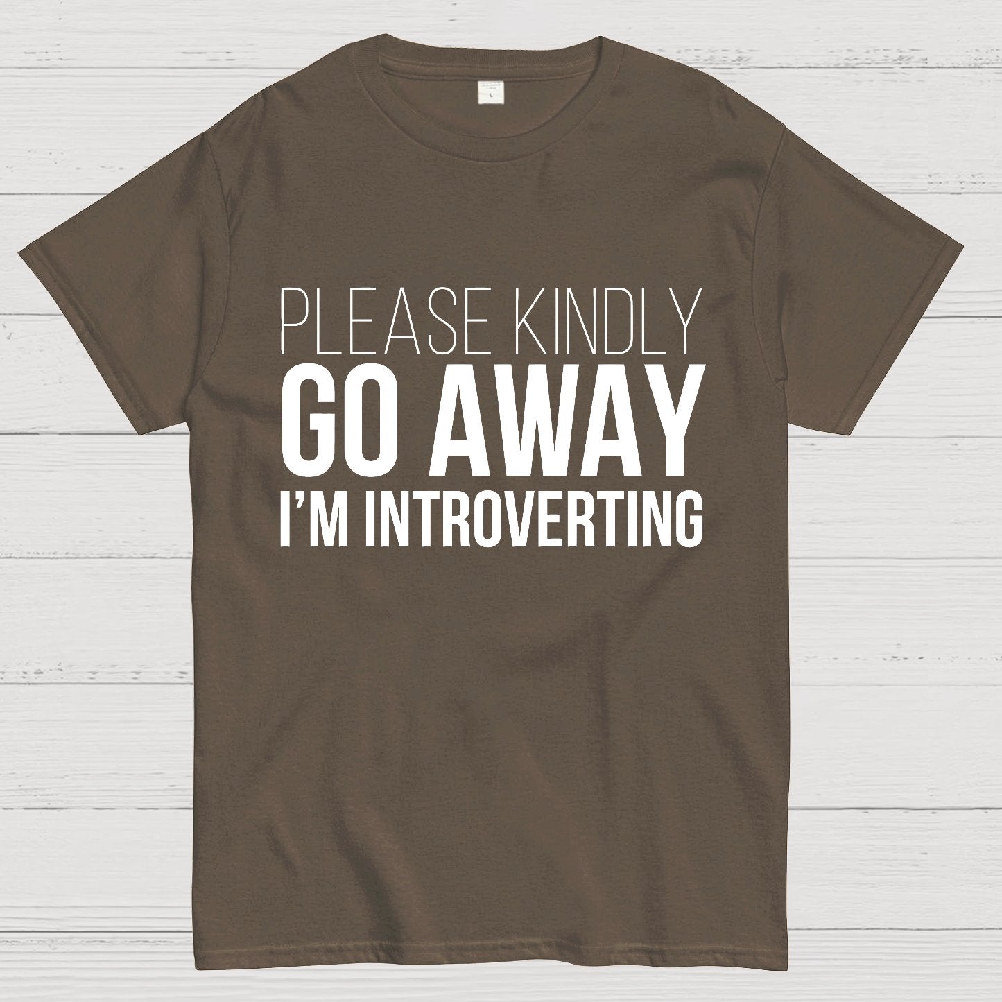 Please Kindly Go Away - I'm Introverting Geek T-Shirt