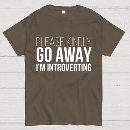 Please Kindly Go Away - I'm Introverting Geek T-Shirt