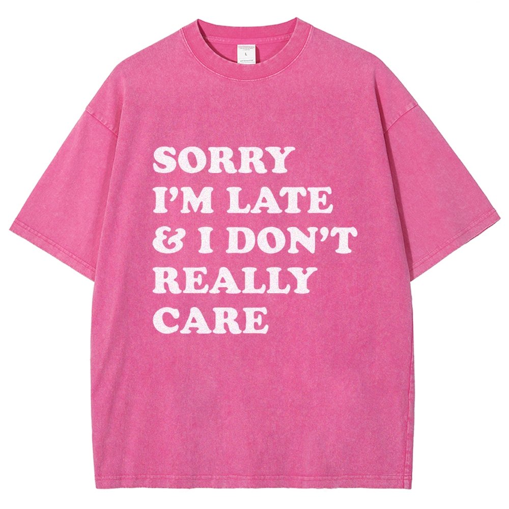 Sorry I'm Late Vintage Distressed T-shirt