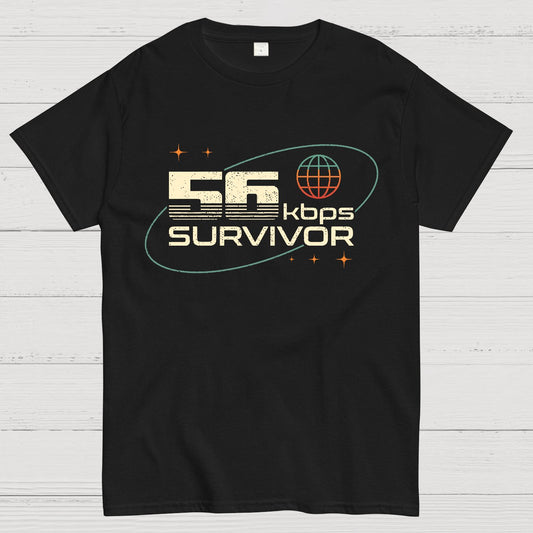 56 Kbps Survivo Buy Now Geek T-Shirt