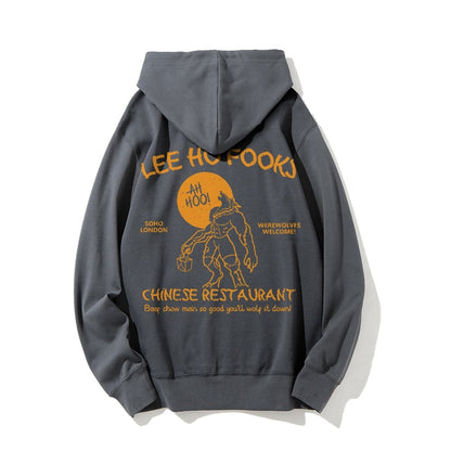 Lee Ho Fooks Chinese Restaurant Printed Back Unisex Cotton Hoodie