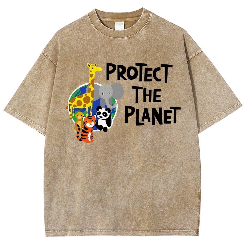 Protect The Planet Vintage Distressed T-shirt