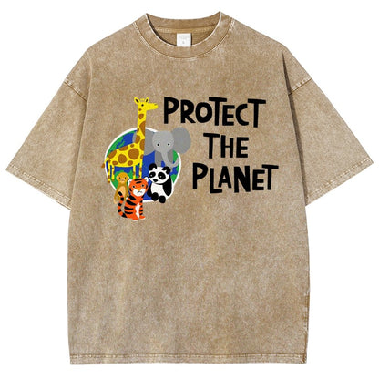 Protect The Planet Vintage Distressed T-shirt