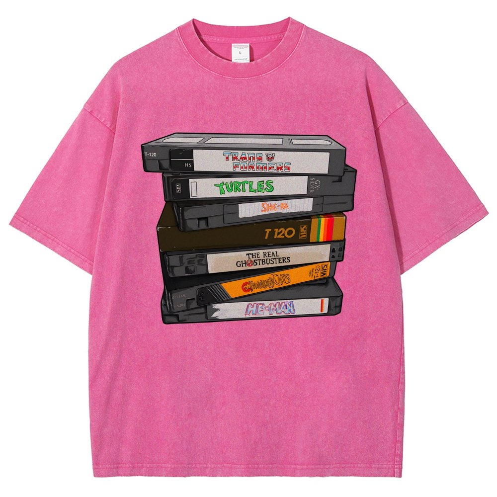 Nostalgic VHS - Action Edition Vintage Distressed T-shirt
