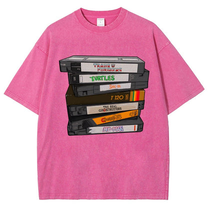 Nostalgic VHS - Action Edition Vintage Distressed T-shirt