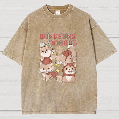 DUNGEONS AND DOGGOS Vintage Distressed T-shirt