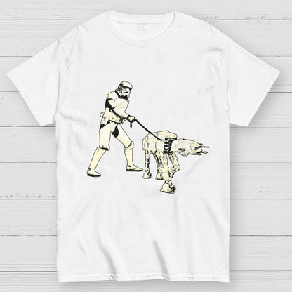 Empire Robot Dog-Planet Battles Geek T-Shirt