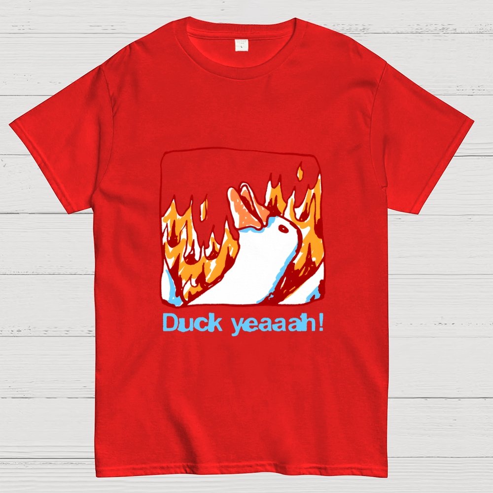 Fire Duck Yeah Geek T-Shirt