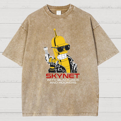 Cyber Force With Hookers And Blackjack Vintage Distressed T-shirt