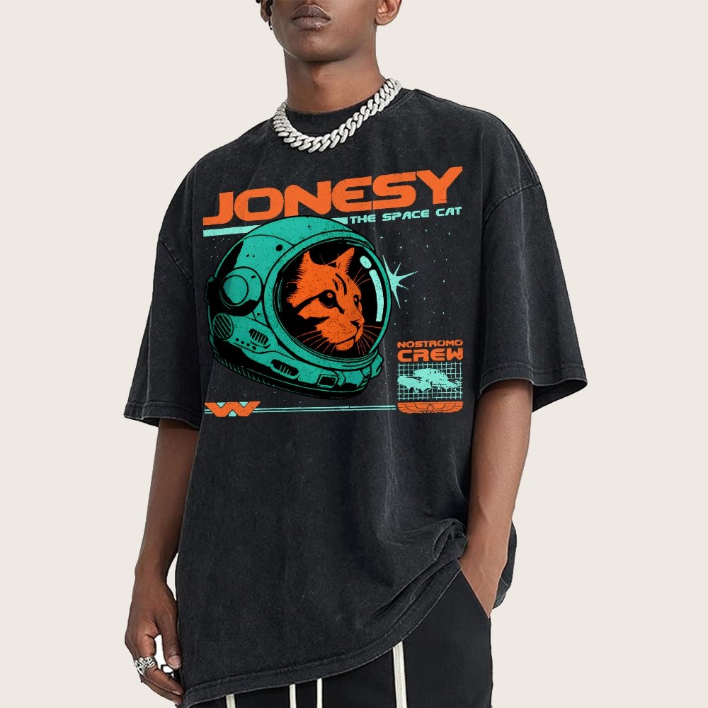 Jonesy The Space Cat Vintage Distressed T-shirt