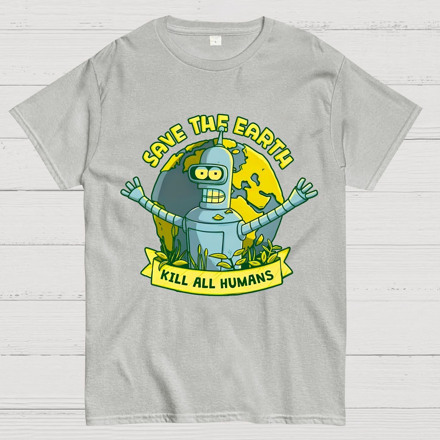 Save The Earth Kill All Humans Geek T-Shirt