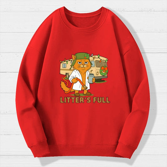 Christmas Shitters Full Cat Geek Cotton Sweatshirt