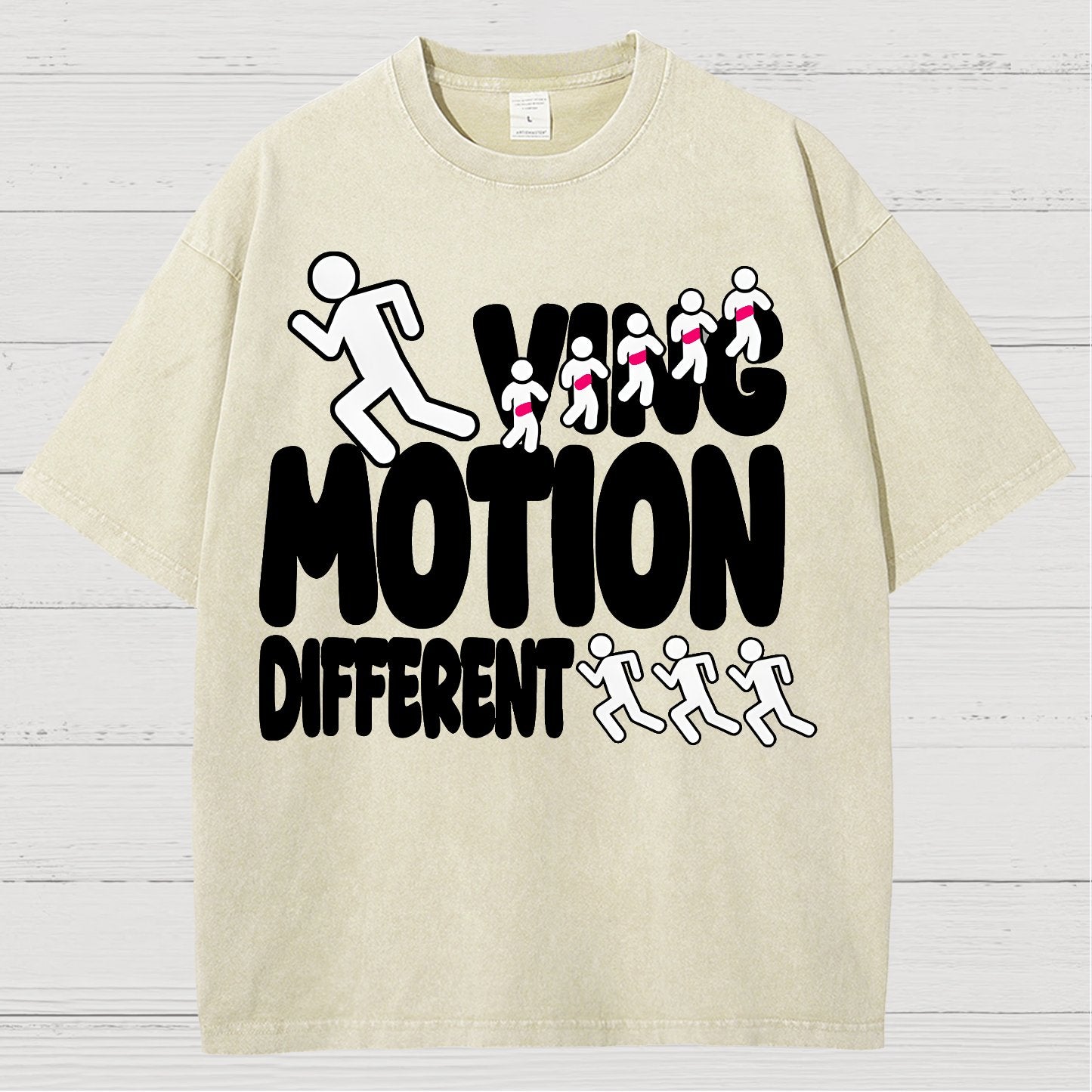 Ving Motion Different Funny Vintage Distressed T-shirt