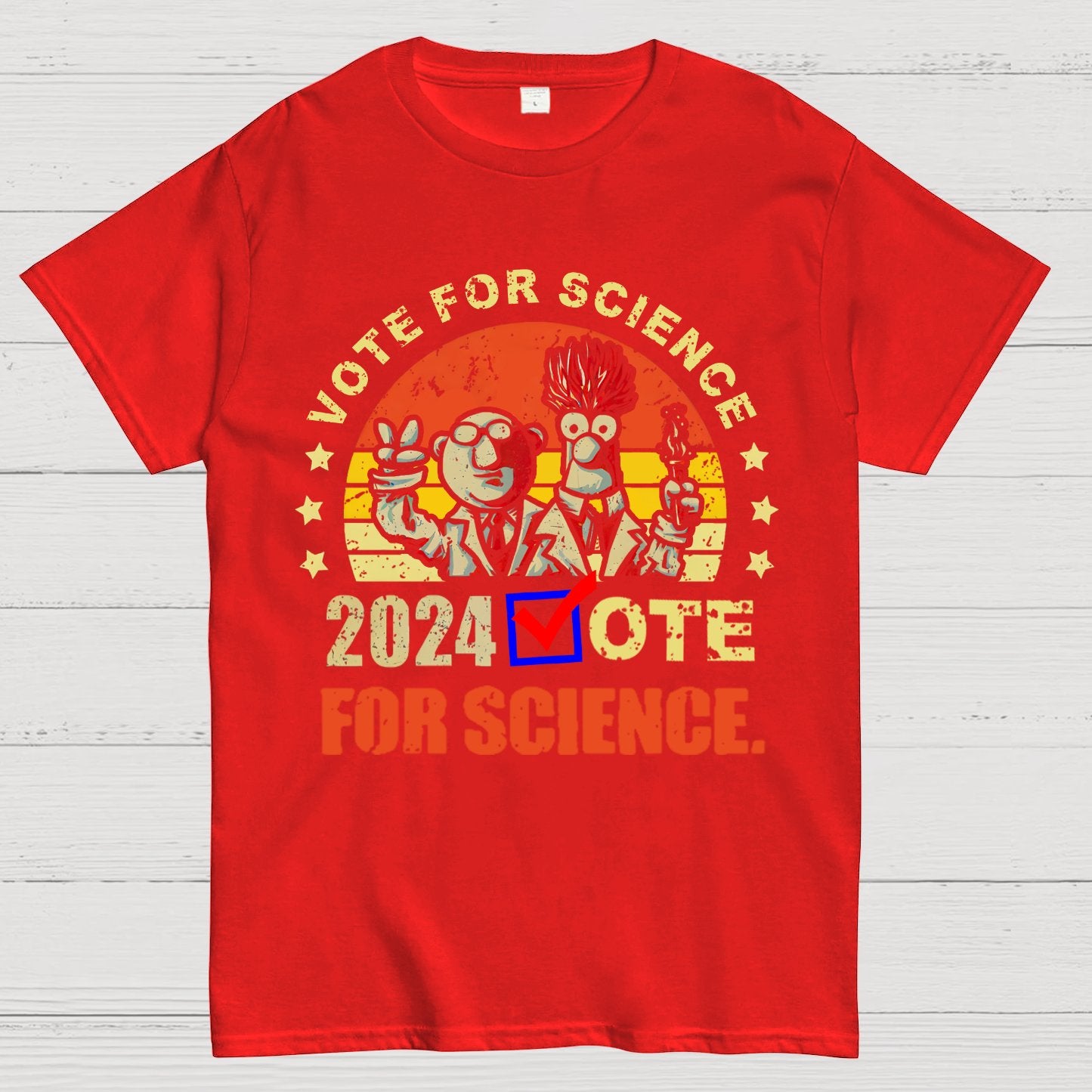 Vote For Science In 2024 Geeky T-Shirt