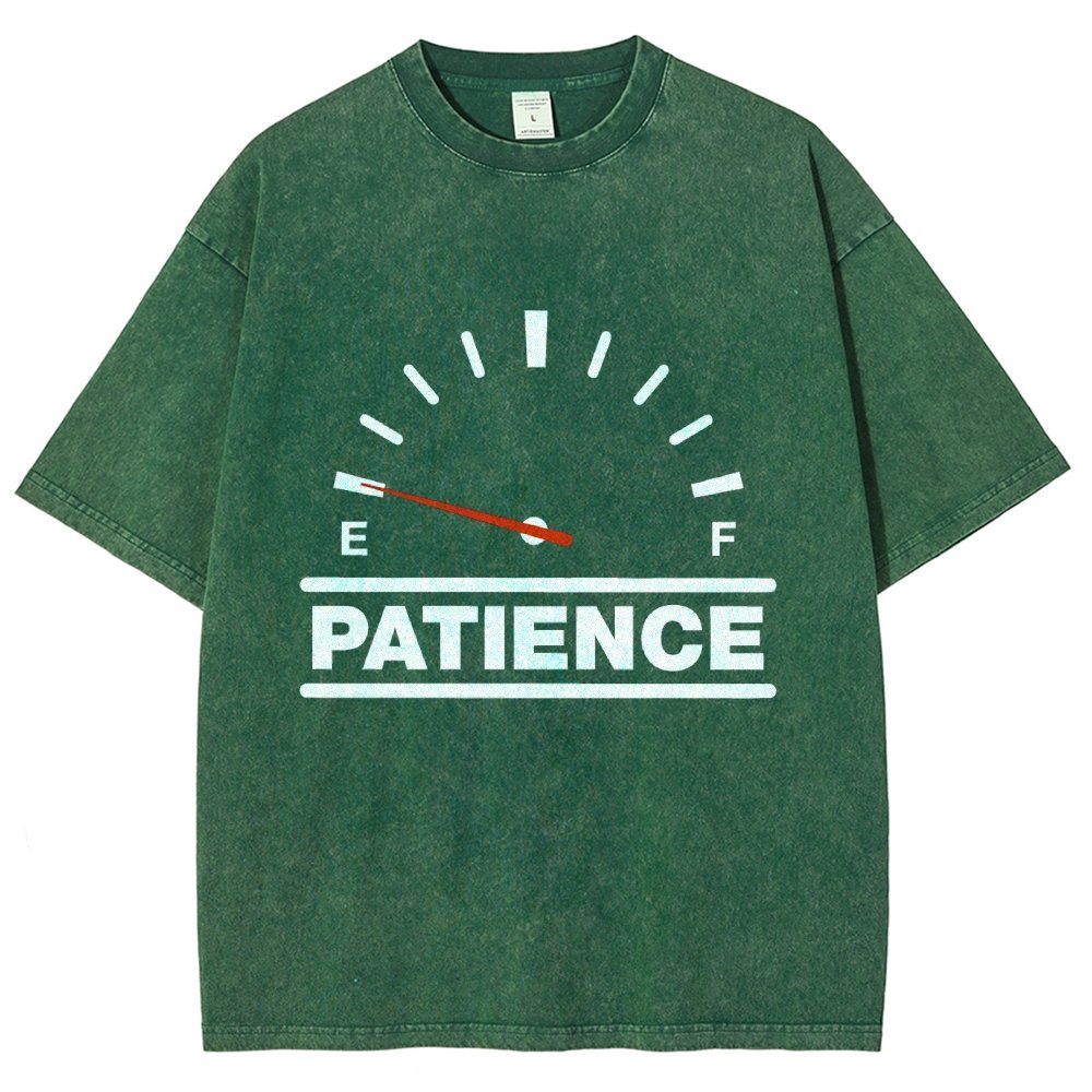 Funny Patience Vintage Distressed T-shirt