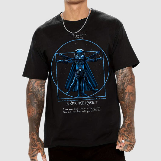 Vitruvian Helmet Geek T-Shirt