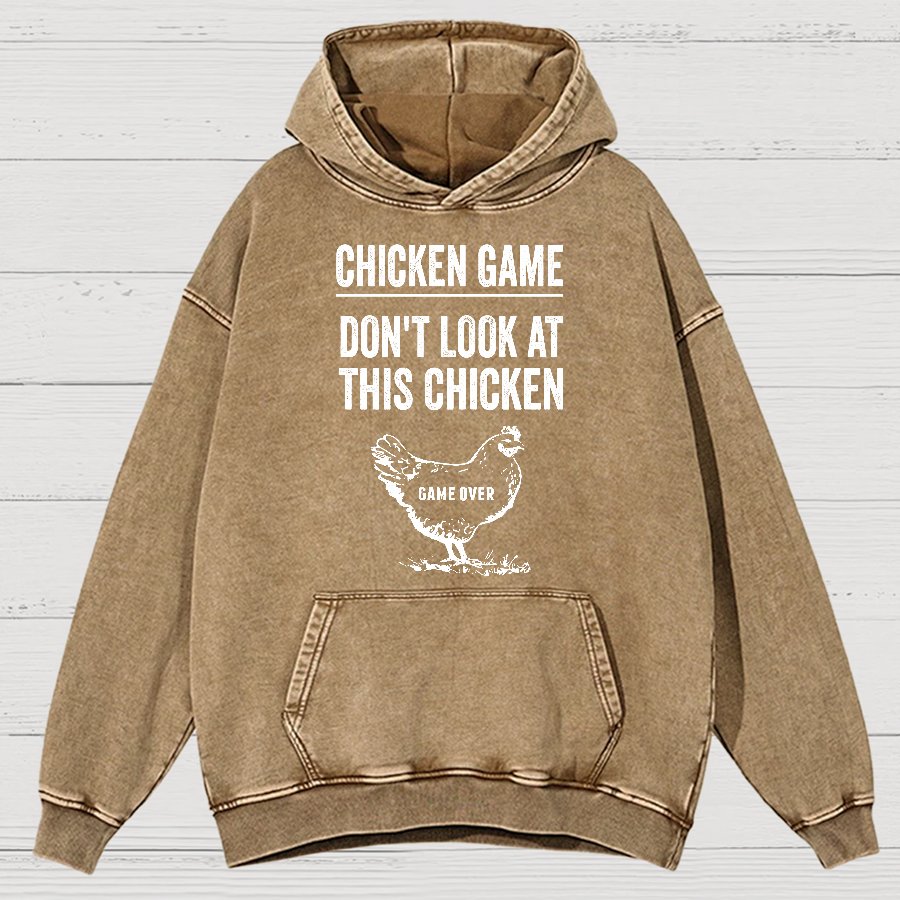 Chicken Game Vintage Distressed Hoodie