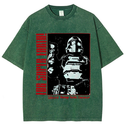 Tactical Star Soldier Vintage Distressed T-shirt