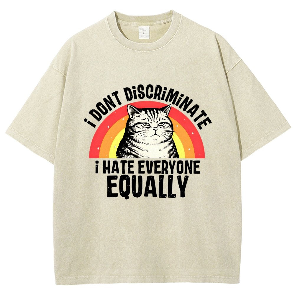 I Hate Everyone Equally Vintage Distressed T-shirt