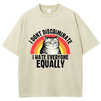 I Hate Everyone Equally Vintage Distressed T-shirt