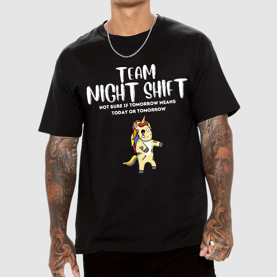 Night Shift Team - Zombie Unicorn! Geek T-Shirt