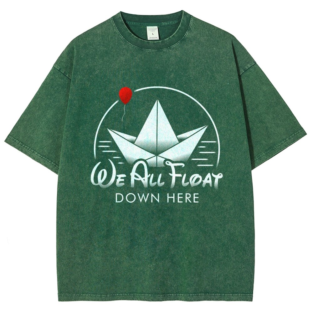 We All Float Vintage Distressed T-shirt