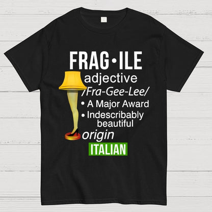 Funny Christmas Fragile Major Award Leg Lamp Geek T-Shirt