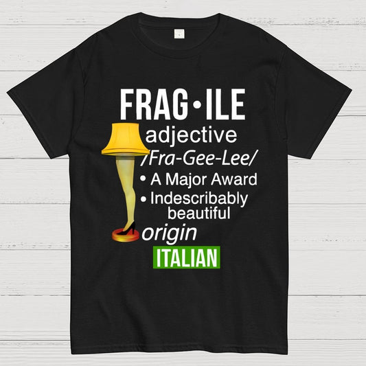 Funny Christmas Fragile Major Award Leg Lamp Geek T-Shirt