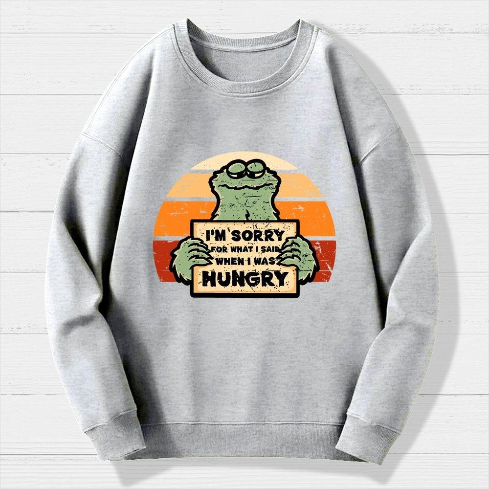 Hangry Monster Geek Cotton Sweatshirt