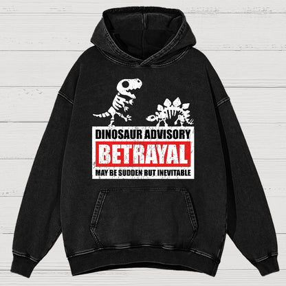 Betrayal Warning Vintage Distressed Hoodie